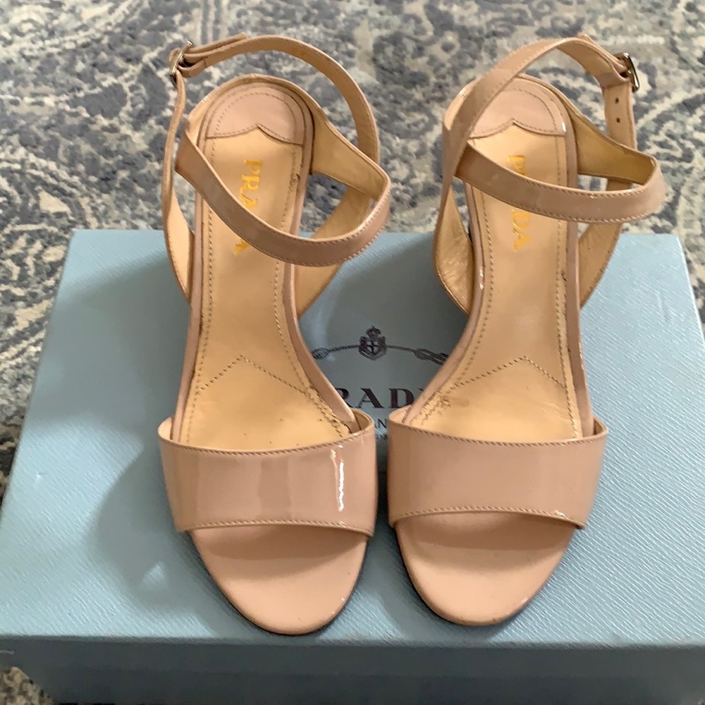 Nude Prada shoes